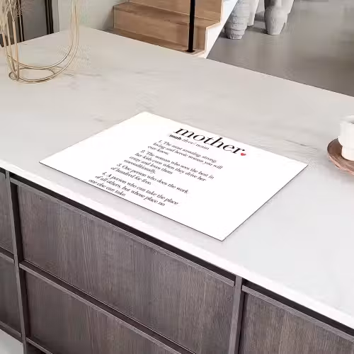 Moeder definitie - Quotes - Mother - Spreuken Inductie beschermer vinyl 3mm klein -sfeer8