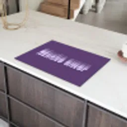Mucho amor - Paars - Grafisch Inductie beschermer vinyl 3mm klein -sfeer8