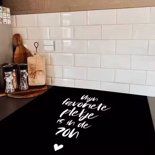 Mijn favoriete plekje is in de zon - Zomer - Tekst - Quotes Inductie beschermer vinyl 3mm middel -sfeer3