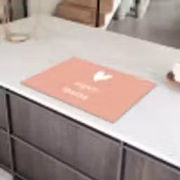 Presentje voor Moederdag super mama lichtroze/wit Inductie beschermer vinyl 3mm klein -sfeer8