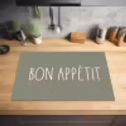Spreuken - Bon appétit - Quotes - Eet smakelijk - Eten Inductie beschermer vinyl 3mm klein -sfeer5