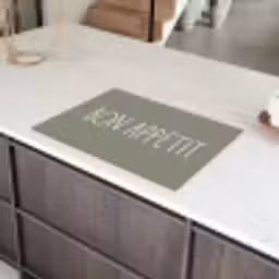 Spreuken - Bon appétit - Quotes - Eet smakelijk - Eten Inductie beschermer vinyl 3mm klein -sfeer8