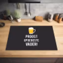 Spreuken - Proost op de beste vader - Quotes - Papa Inductie beschermer vinyl 3mm klein -sfeer5