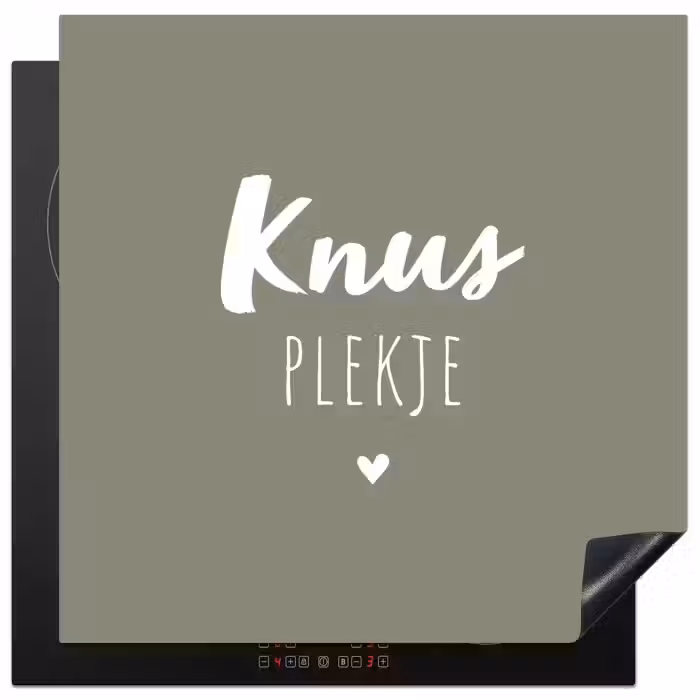 Spreuken - Knus plekje - Tekst - Zomer Inductie beschermer vinyl 3mm middel -3d