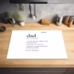 Spreuken - Papa definitie - Quotes - Dad Inductie beschermer vinyl 3mm klein -sfeer5