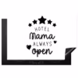 Spreuken - Hotel mama always open - Mama - Quotes Inductie beschermer vinyl 3mm klein -3d
