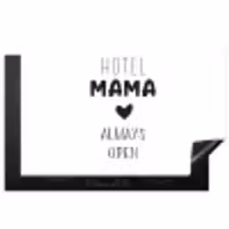Spreuken - Hotel mama always open - Quotes - Mama Inductie beschermer vinyl 3mm klein -3d
