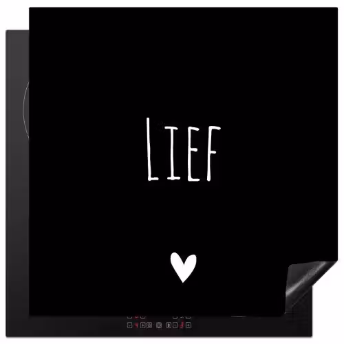 Spreuken - Lief - Quotes Inductie beschermer vinyl 3mm middel -3d