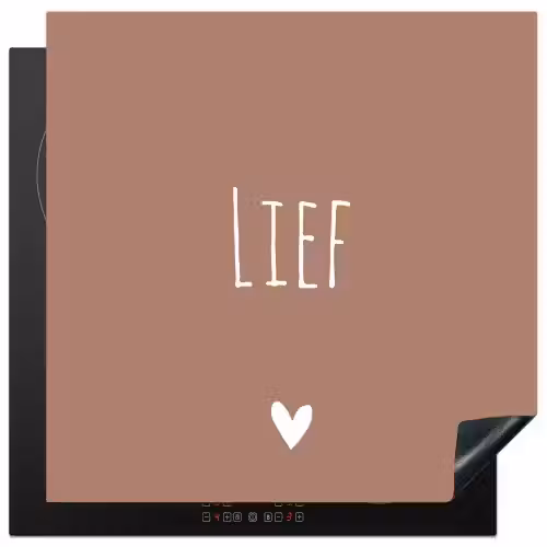 Spreuken - Lief - Quotes Inductie beschermer vinyl 3mm middel -3d