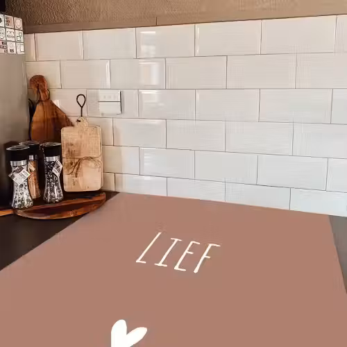 Spreuken - Lief - Quotes Inductie beschermer vinyl 3mm middel -sfeer3