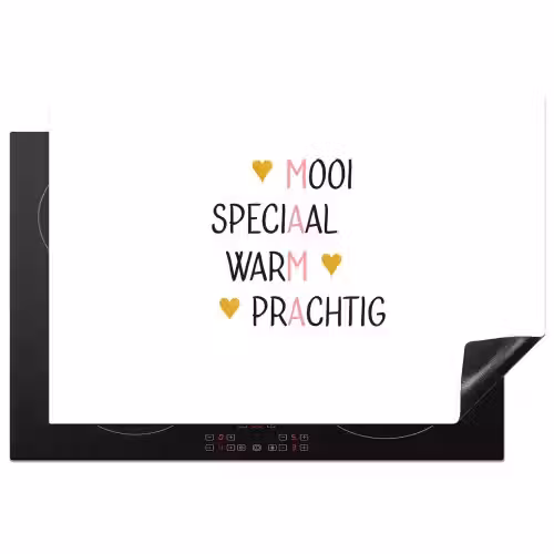 Spreuken - Mama - Quotes Inductie beschermer vinyl 3mm klein -3d