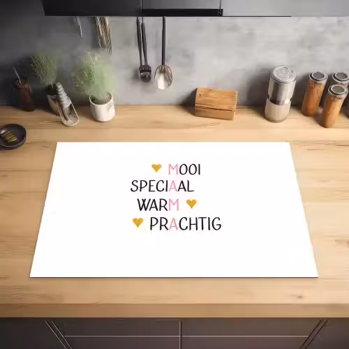 Spreuken - Mama - Quotes Inductie beschermer vinyl 3mm klein -sfeer5