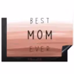 Spreuken - Quotes Best mom ever - Moederdag - Mama - Cadeau moederdag Inductie beschermer vinyl 3mm klein -3d