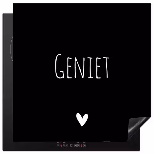Spreuken - Quotes - Geniet Inductie beschermer vinyl 3mm middel -3d