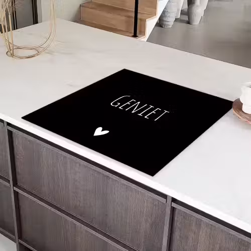 Spreuken - Quotes - Geniet Inductie beschermer vinyl 3mm middel -sfeer8