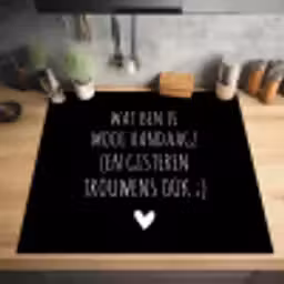 Spreuken - Quotes - Wat ben je mooi vandaag Inductie beschermer vinyl 3mm middel -sfeer5