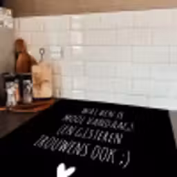 Spreuken - Quotes - Wat ben je mooi vandaag Inductie beschermer vinyl 3mm middel -sfeer3