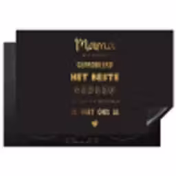 Spreuken - Quotes Mama Je Hebt Ons Al - Moeder - Moederdag cadeau voor mama - Goud Inductie beschermer vinyl 3mm klein -3d