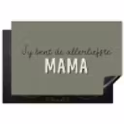 Spreuken - Quotes Jij bent de allerliefste Mama - Moederdag - Moeder cadeautje Inductie beschermer vinyl 3mm klein -3d