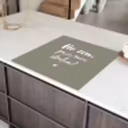 Spreuken - Zomer - Hé zon, ga je mee stralen? - Zon - Tekst Inductie beschermer vinyl 3mm middel -sfeer8