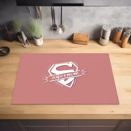 Spreuken - Supermom - Moeder - Quotes Inductie beschermer vinyl 3mm klein -sfeer5