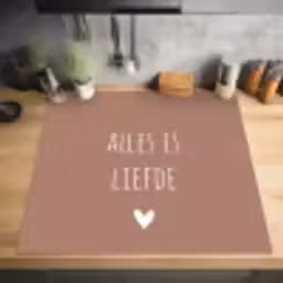 Quotes - Alles is liefde - Spreuken - Bløf Inductie beschermer vinyl 3mm middel -sfeer5