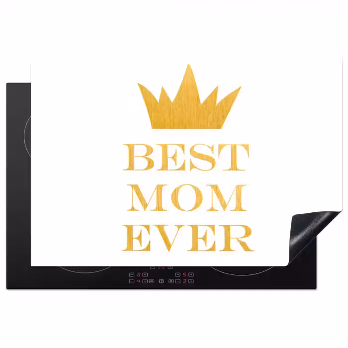 Quotes - Best mom ever - Spreuken - Mama Inductie beschermer vinyl 3mm klein -3d