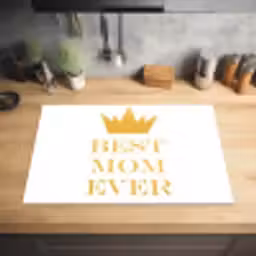 Quotes - Best mom ever - Spreuken - Mama Inductie beschermer vinyl 3mm klein -sfeer5