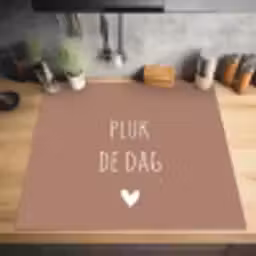 Quotes - Carpe diem - Pluk de dag - Spreuken Inductie beschermer vinyl 3mm middel -sfeer5