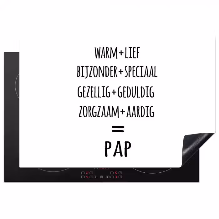 Quotes - Pap definitie - Spreuken - Vader Inductie beschermer vinyl 3mm klein -3d