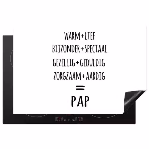 Quotes - Pap definitie - Spreuken - Vader Inductie beschermer vinyl 3mm klein -3d