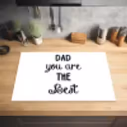 Quotes - Dad you are the best - Spreuken - Papa Inductie beschermer vinyl 3mm klein -sfeer5