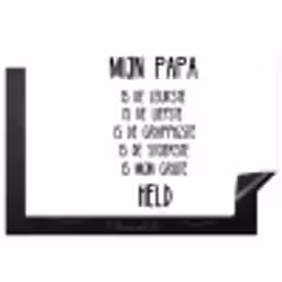 Quotes - Papa is mijn grote held - Spreuken - Papa Inductie beschermer vinyl 3mm klein -3d