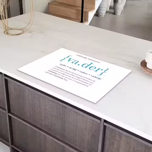 Quotes - Vader definitie - Spreuken - Woordenboek Inductie beschermer vinyl 3mm klein -sfeer8