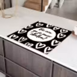 Quotes - Hé zon, ga je mee stralen? - Tekst - Zon - Zomer Inductie beschermer vinyl 3mm middel -sfeer8