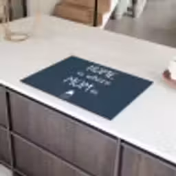 Quotes - Home is where mom is - Spreuken - Moeder Inductie beschermer vinyl 3mm klein -sfeer8