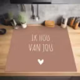Quotes - Ik hou van jou - Spreuken Inductie beschermer vinyl 3mm middel -sfeer5