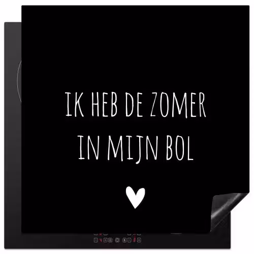 Quotes - Ik heb de zomer in mijn bol - André Hazes - Spreuken Inductie beschermer vinyl 3mm middel -3d