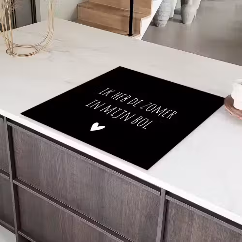 Quotes - Ik heb de zomer in mijn bol - André Hazes - Spreuken Inductie beschermer vinyl 3mm middel -sfeer8