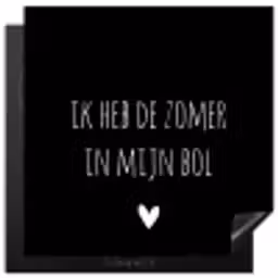 Quotes - Ik heb de zomer in mijn bol - André Hazes - Spreuken Inductie beschermer vinyl 3mm middel -3d