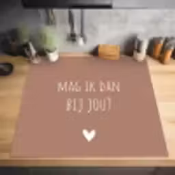 Quotes - Mag ik dan bij jou - Claudia de Breij - Spreuken Inductie beschermer vinyl 3mm middel -sfeer5