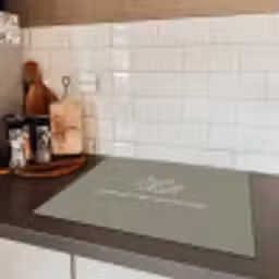 Quotes - Ma - Spreuken - Mama's recept - Koken Inductie beschermer vinyl 3mm groot -sfeer3