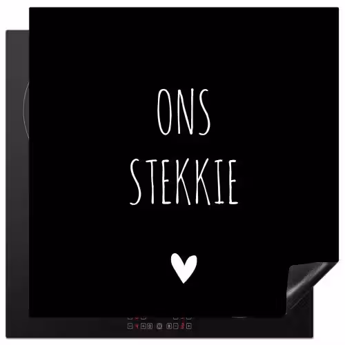 Quotes - Stekkie - Ons stekkie Inductie beschermer vinyl 3mm middel -3d
