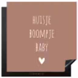 Quotes  - Spreuken - Huisje boompje beestje Inductie beschermer vinyl 3mm middel -3d
