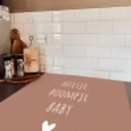 Quotes  - Spreuken - Huisje boompje beestje Inductie beschermer vinyl 3mm middel -sfeer3