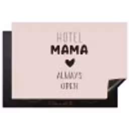 Quotes - Spreuken - Hotel mama always open - Mama Inductie beschermer vinyl 3mm klein -3d