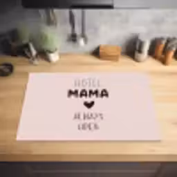 Quotes - Spreuken - Hotel mama always open - Mama Inductie beschermer vinyl 3mm klein -sfeer5