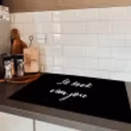 Quotes - Spreuken - Ik kook van jou - Liefde - Partner Inductie beschermer vinyl 3mm klein -sfeer3