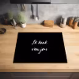 Quotes - Spreuken - Ik kook van jou - Liefde - Partner Inductie beschermer vinyl 3mm groot -sfeer5