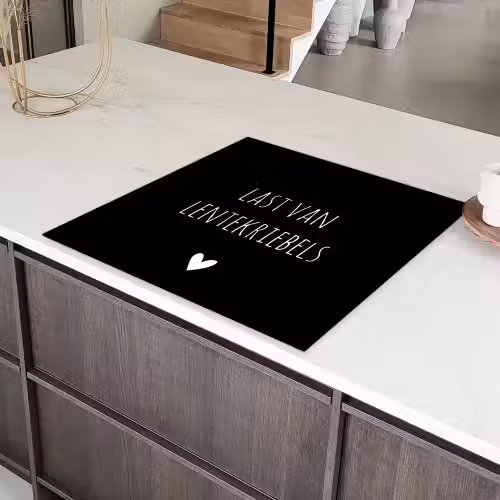 Quotes - Spreuken - Lentekriebels Inductie beschermer vinyl 3mm middel -sfeer8